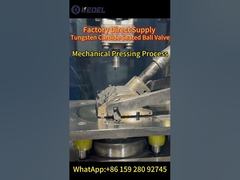 Válvula de bola con asiento de carburo de tungsteno: proceso de prensado mecánico