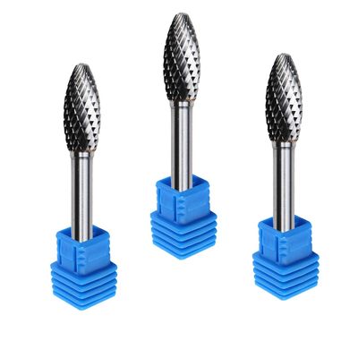 Ficheros rotatorios rotatorios de Burr Type Nail Drill Bit del carburo Sf5 para el metal 1/4 Grinde que quita las rebabas