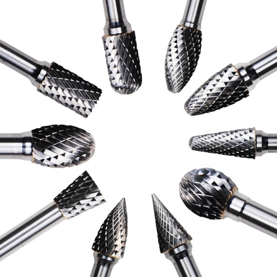 14 3m m rotatorios 6m m 1&quot; carburo Burr Shank Nail Drill Bits rotatorio del corte del extremo del diámetro