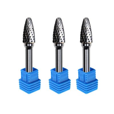 La llama rotatoria oval del huevo C1225 6m m del SE forma las rebabas giratorias del carburo de tungsteno 8m m