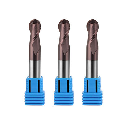 Molino de extremo del carburo de tungsteno del CNC 2m m 12m m 6m m fresas de la nariz de la bola de 200 milímetros 6 Ballnose