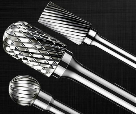 Resistencia rotatoria de Burr Cone Tree Shape Wear del carburo de tungsteno de la máquina del rodamiento de bolitas