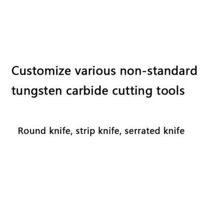 Cuchillo de corte oval Llave para cortar carne y frutas y verduras Personalizado Varias herramientas de corte industriales de carburo no estándar