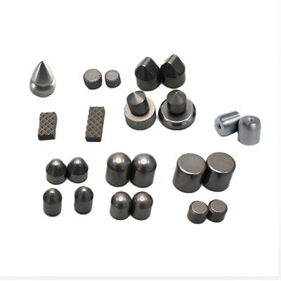 YG8 YG9 YG11 Dientes cilíndricos rayados de aleación de carburo de tungsteno cementado de grado personalizado para brocas de perforación petrolera y gasífera