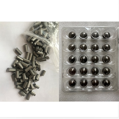 YG8 YG9 YG11 Dientes cilíndricos rayados de aleación de carburo de tungsteno cementado de grado personalizado para brocas de perforación petrolera y gasífera