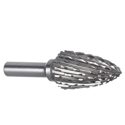 Resistencia rotatoria de Burr Cone Tree Shape Wear del carburo de la máquina del rodamiento de bolitas