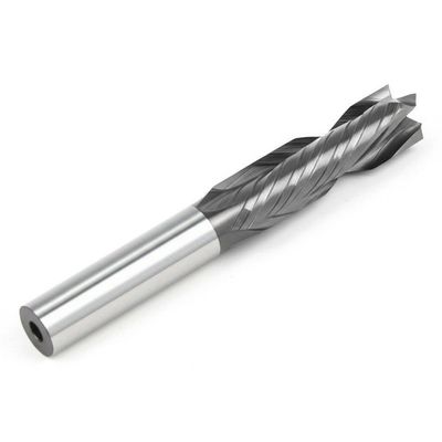 Sólido 1/4" 2 del carburo Hrc55 pedazo cuadrado plano de la herramienta de corte del molino de extremo del desbaste de 4 flautas