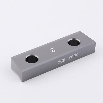 Cuchilla afilada de aleación de carburo de tungsteno personalizada, cuchilla delgada, cuchilla cuadrada para fresadoras en la industria de la impresión YG8 YG9C