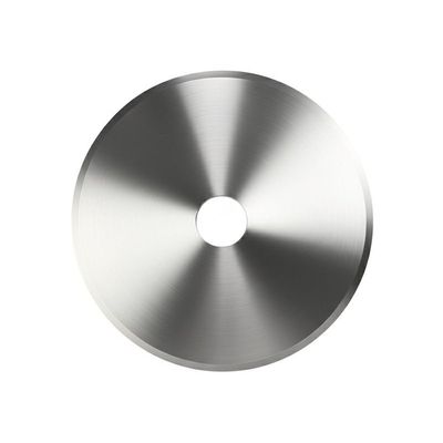 Cementado a medida de aleación de carburo de tungsteno circular sin cortar cuchilla de corte de cuchilla de película de tela de corte de máquina industrial