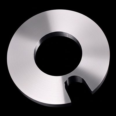 Cuchillo de corte circular con ranura de posicionamiento para cortar piezas de postes de baterías Hojas industriales para la industria de baterías