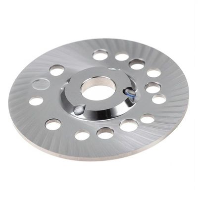 Cuchillo circular de seis agujeros de corte semicircular de medio corte Cuchillo circular de carburo Cuchillo industrial redondo para máquinas de corte completo y medio