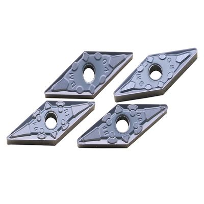 Insertos CNC modelo VNMG con ranura rompevirutas de doble cara para mecanizado automatizado