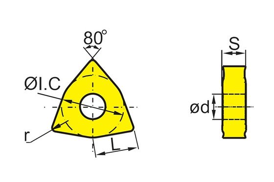 Inserto CNC WNMG de alto rendimiento con recubrimiento PVD para mecanizado de precisión en la industria electrónica