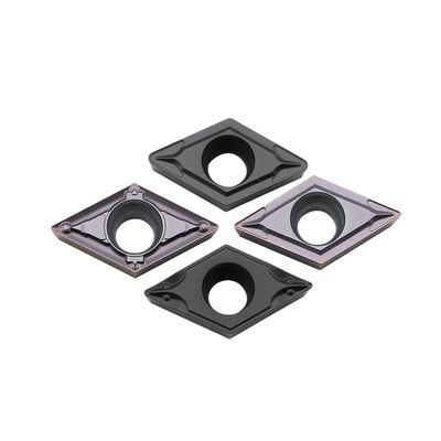 Insertos CNC DCMT rectificados de precisión y alto rendimiento con ángulo D de 55° y ángulo C de 7° para mecanizado de metales y no metales