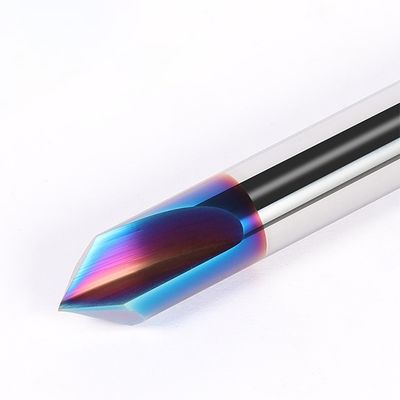 Herramienta de chanfrado de 2 flautas con ángulo de 90° Cortadora de fresado de carburo de tungsteno para acero inoxidable