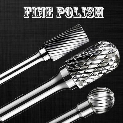 Ficheros rotatorios rotatorios de Burr Type Nail Drill Bit del carburo Sf5 para el metal 1/4 Grinde que quita las rebabas