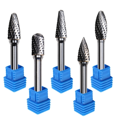Resistencia rotatoria de Burr Cone Tree Shape Wear del carburo de la máquina del rodamiento de bolitas