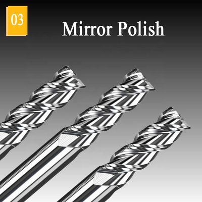 molino de extremo de aluminio del molino de extremo del carburo de tungsteno del CNC de 1m m Hrc55 Mills Cut Tool