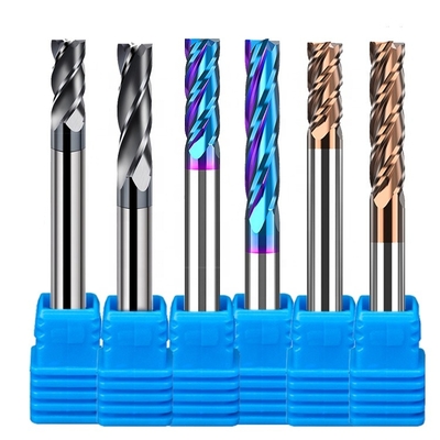 carburo interno Hrc55 del molino de extremo de 2.5m m 6m m D10 Hrc60 para el acero 12m m Endmill lateral