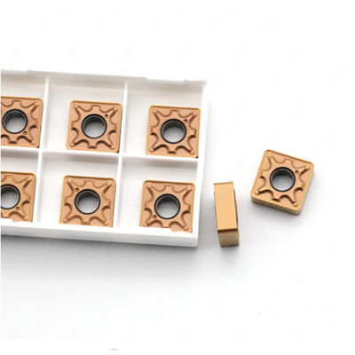 Partes movibles de acabado de acero cementados de la herramienta de corte del carburo de la máquina del torno del CNC SNMG120404